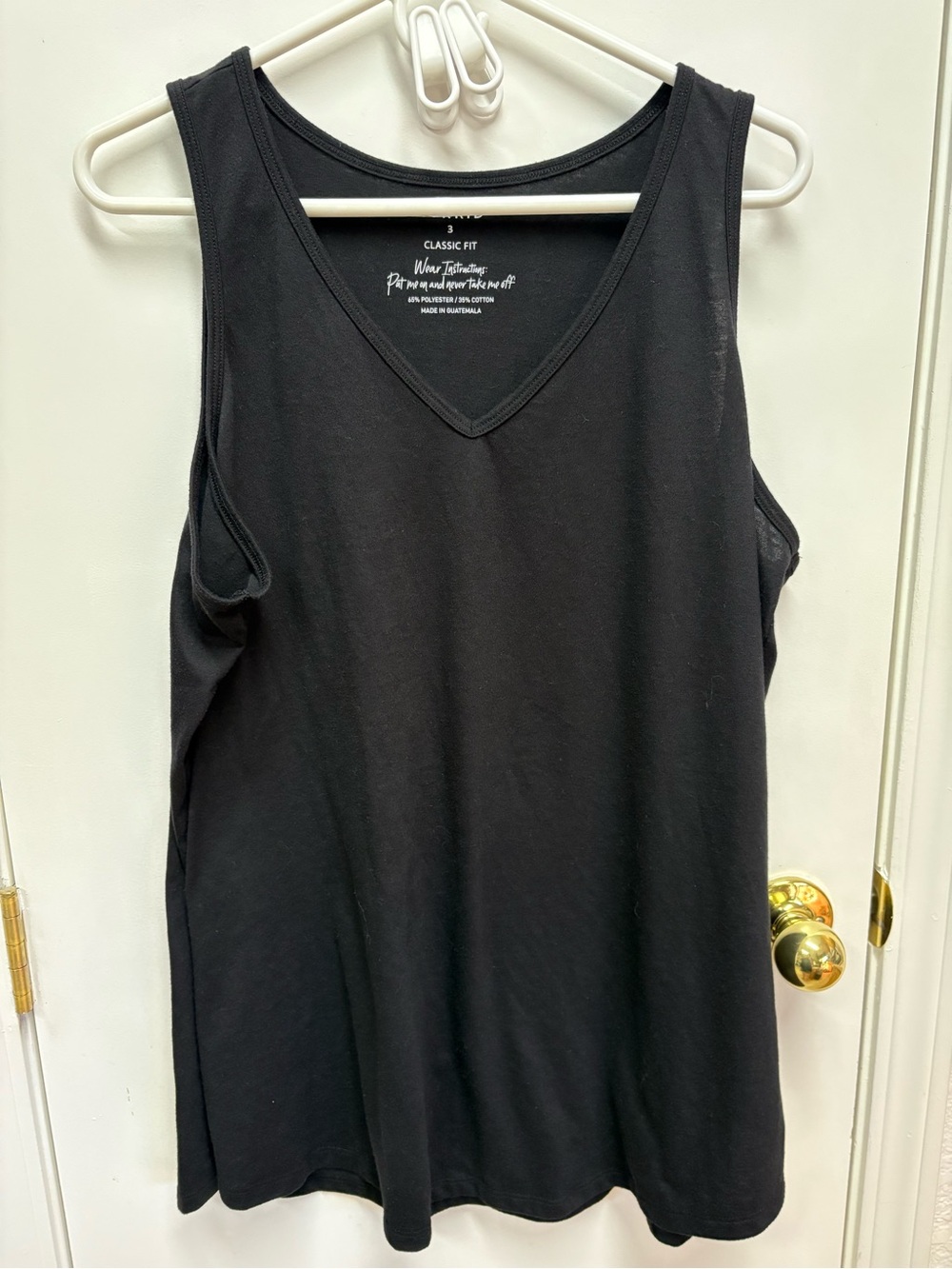 torrid Black V-Neck Classic Fit Tank